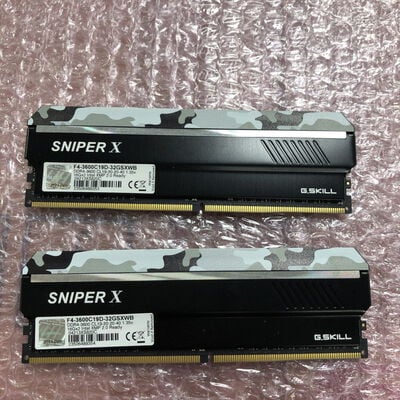 【宮崎恒久店】中古  16GB 2枚組(合計32GB) PC4-25600/DDR4-3200 デスクトップ用 190913 