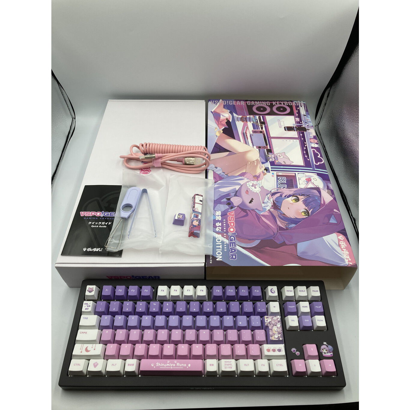 Vspo ! 紫宮るな EDITION ゲーミングキーボード ぶいすぽっVSPO! GEAR