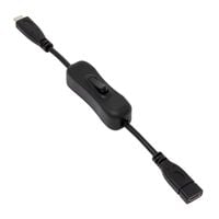 AINEX  U31CC-MF02P10S (PD100W対応 USB3.2Gen1 Type-C 電源スイッチケーブル 20cm) 