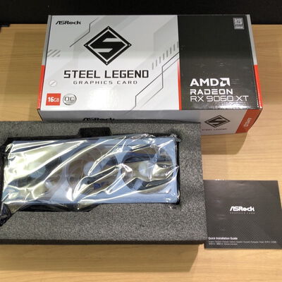 【甲府飯田店】中古  ASRock RX9060XT SL 16GO(RX9060XT Steel Legend 16G) 179896 