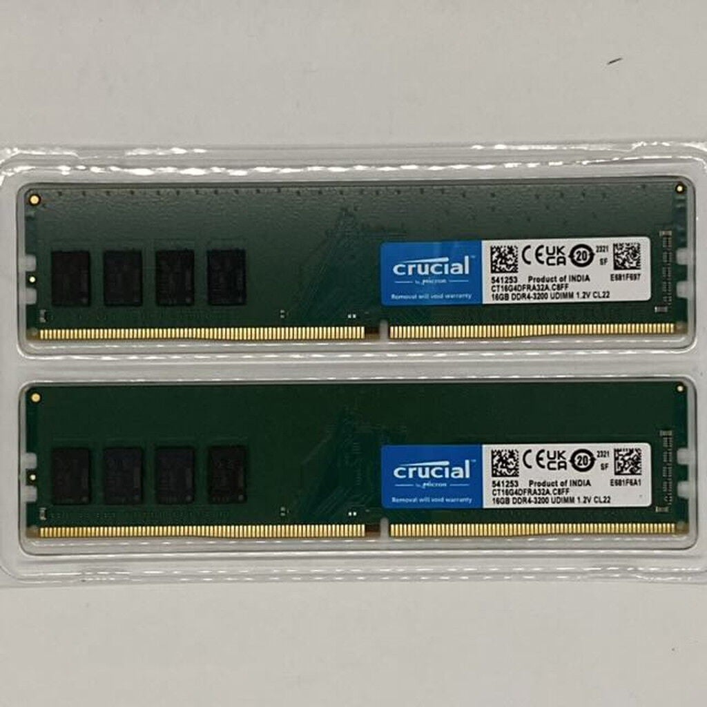 中古 16GB 2枚組(合計32GB) PC4-25600/DDR4-3200 デスクトップ用
