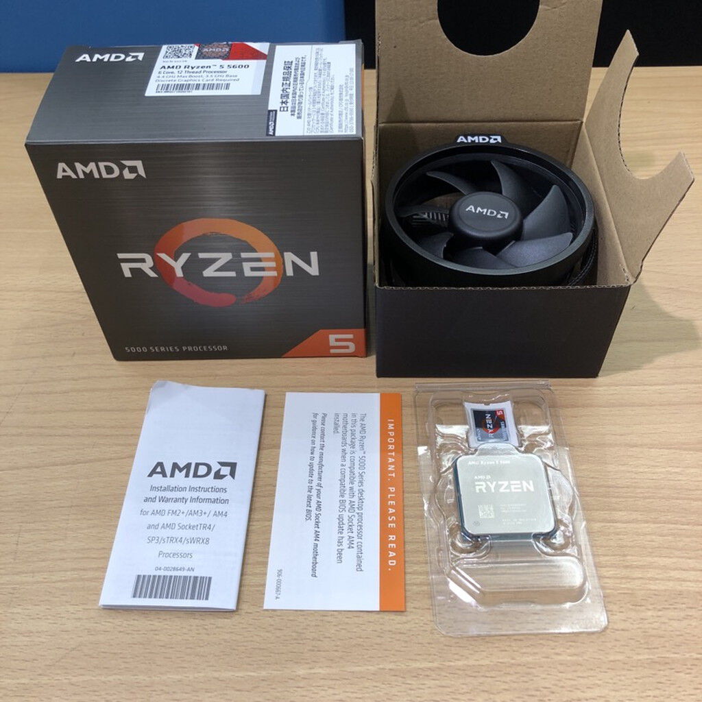 中古 AMD Ryzen 5 5600 (AM4/3.6GHz/35M/C6/T12/65W) 150183 （329234