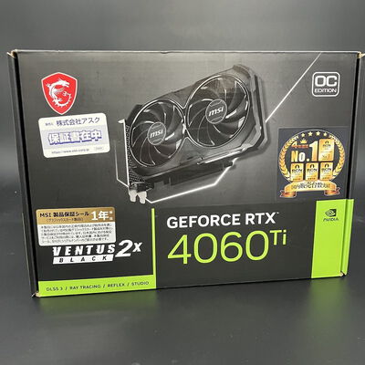 【大須店】中古  MSI GeForce RTX 4060 Ti VENTUS 2X BLACK 8G OC?(RTX4060Ti 8GB) 158559 