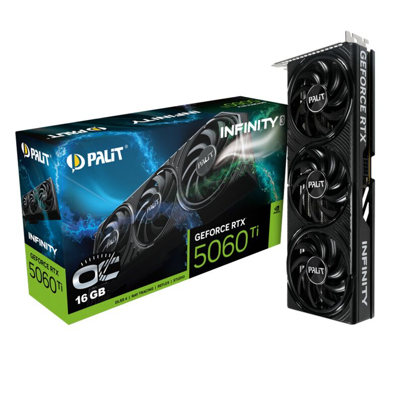 Palit NE7506TS19T1-GB2061S (GeForce RTX 5060 Ti Infinity 3 OC 16GB