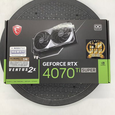 【堺七道店】中古  MSI GeForce RTX 4070 Ti SUPER 16G VENTUS 2X OC(RTX4070Ti SUPER 16GB) 4660003049 