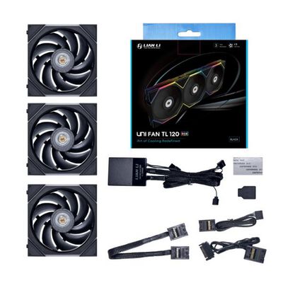 Lian-Li  UNI FAN TL 120 BK 3Pack UF-TL120-3B (3個パック ブラック) 