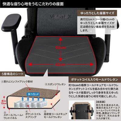 VESTEX  S1シリーズ VES-S1BK (ブラック)