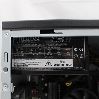 【通販センター】中古  インバースネット FRONTIER(AMD Ryzen 5 5600X/16GB DDR4 (PC4)/SSD2TB/なし/NVIDIA GeForce RTX 3060 12GB/W11H64 MAR) 196614 