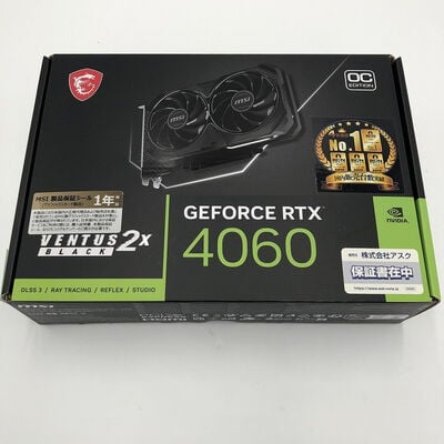 【盛岡都南店】中古  MSI GeForce RTX 4060 VENTUS 2X BLACK 8G OC (RTX4060 8GB) 158792