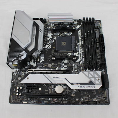 中古  ASRock B550M Steel Legend (B550 AM4 mATX DDR4) 142939 
