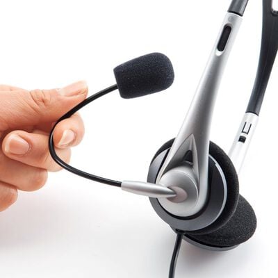 サンワサプライ  MM-HSUSB16SVN (USBヘッドセット シルバー) 