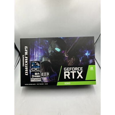 【座間相武台】中古  玄人志向 GALAKURO GAMING GG-RTX3060-E12GB/OC/DF（RTX3060 12GB） 3480039182 