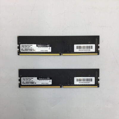 【白山FM松任店】中古  16GB 2枚組(合計32GB) PC4-25600/DDR4-3200 デスクトップ用 190913 