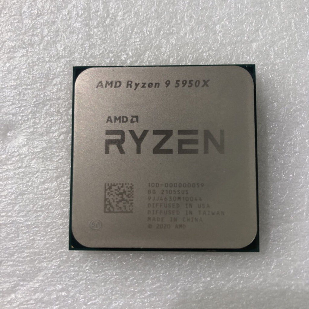 RYZEN 5950X ピン折れ無し ジャンク品 AMD CPU 中古 AMD Ryzen 9 5950X (AM4/3.4/72M/C16/T32/105W) 143913
