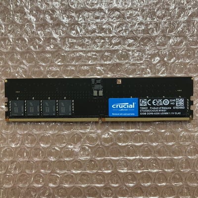 【宮崎恒久店】中古  Crucial CT32G52C42U5.M16G1(DDR5 PC5-41600 32GB) 1460026052 