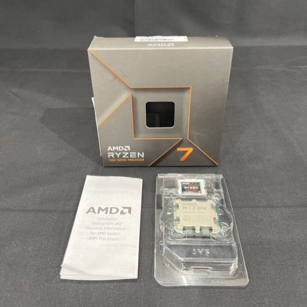 【ジャンク品】AMD Ryzen 7 7700X CPU 箱付き 中古 AMD Ryzen 7 7700X (AM5/4.5GHz/40M/C8/T16/105W 152463 （373164