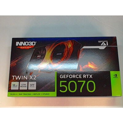 【前橋ｲﾝﾀｰｱｶﾏﾙ店】中古  INNO3D GeForce RTX5070 TWIN X2(RTX5070 12GB) 4540001454 