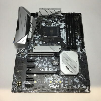【松山環状枝松店】中古  ASRock B450 Steel Legend(B450 AM4 ATX DDR4) 4560001300 