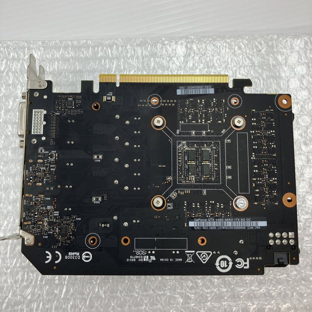 中古 MSI GeForce GTX 1660 AERO ITX 6G OC (GTX1660 6G GDR5) 139181