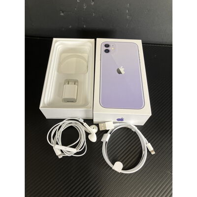 【富士青葉店】中古  【SIMロック解除済み】【docomo】 Apple iPhone11 128GB (パープル) MWM52J/A 155380 