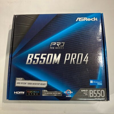 【鹿児島店】中古  ASRock B550M Pro4 (B550 AM4 mATX DDR4) 142938 