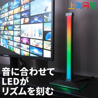 上海問屋  ヘッドフォンスタンドにもなるUSBオーディオレベルメーター(目盛線なしタイプ) DN-916204 