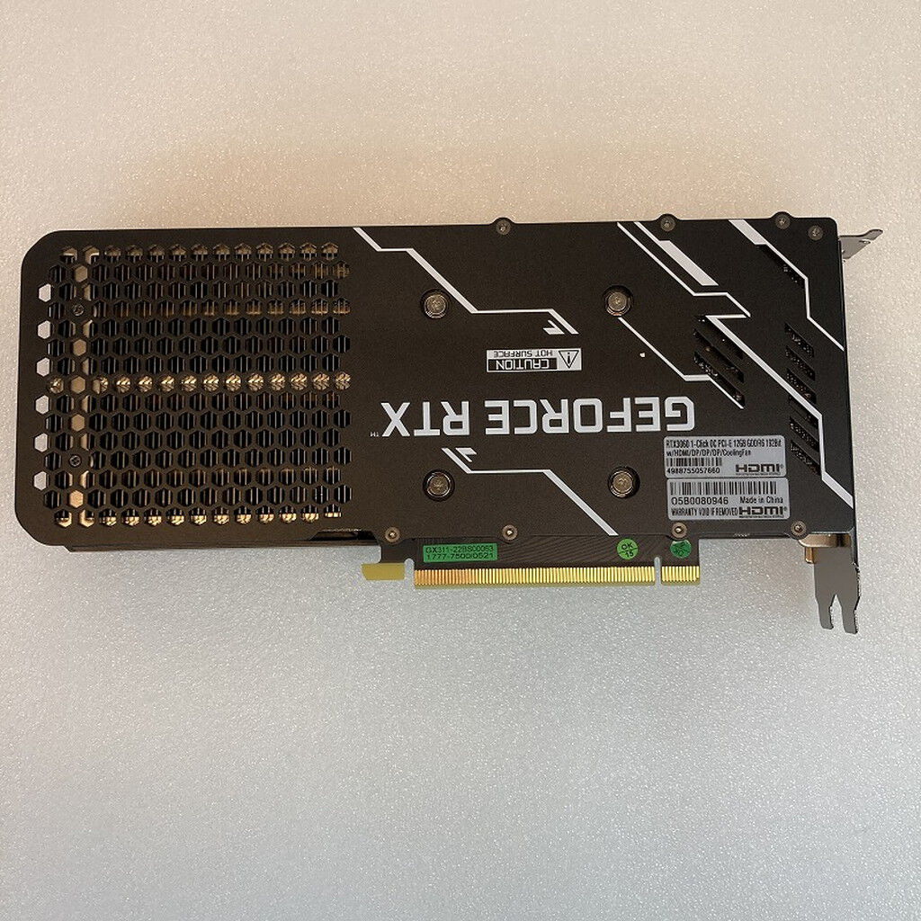 中古 玄人志向 GG-RTX3060-E12GB/OC/DF (RTX3060 12GB) 144779