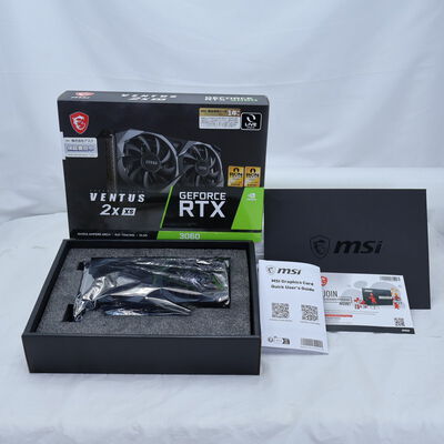 【通販センター】中古  MSI GeForce RTX 3060 VENTUS 2X XS 12G(RTX3060 12G) 175510 