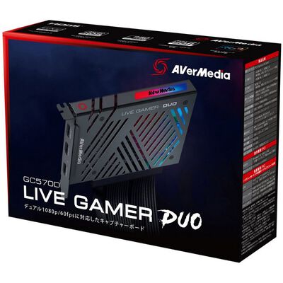 AVerMedia  Live Gamer DUO GC570D (PCIe 4K/60fps 1080p/240fps) 