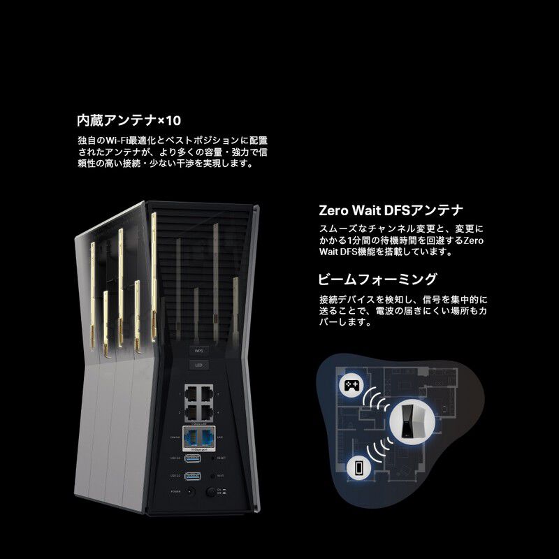 TP-Link Archer BE805(JP) (BE19000 トライバンドWi-Fi 7ルーター