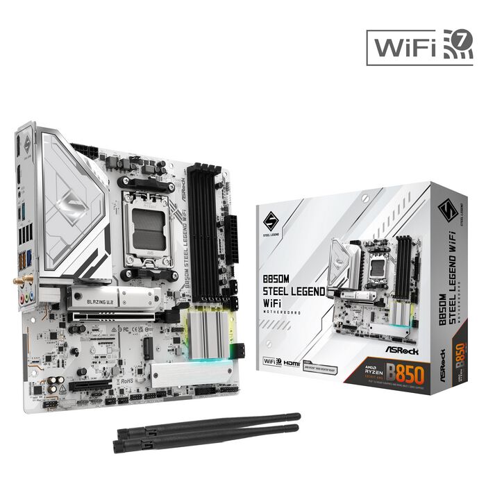 ASRock B850M Steel Legend WiFi (B850 AM5 MicroATX) ｜ パソコン通販