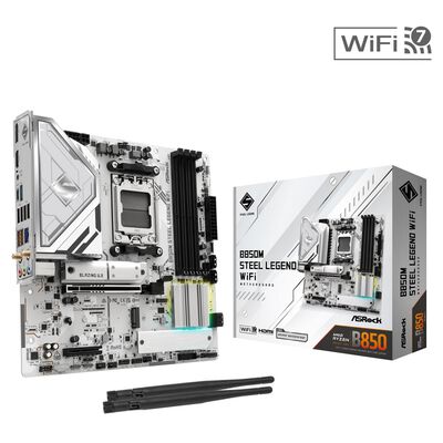 ASRock  B850M Steel Legend WiFi (B850 AM5 MicroATX) 