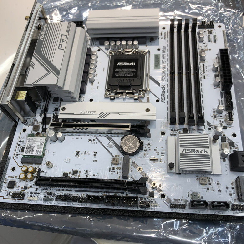 中古 ASRock B760M Pro RS WiFi White (B760 1700 mATX DDR5