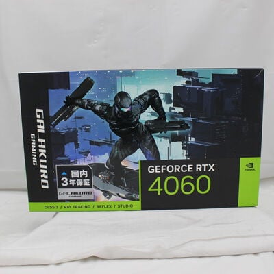 【通販センター】中古  玄人志向 GALAKURO GAMING GG-RTX4060-E8GB/SF（RTX4060 8GB） 3480039480 