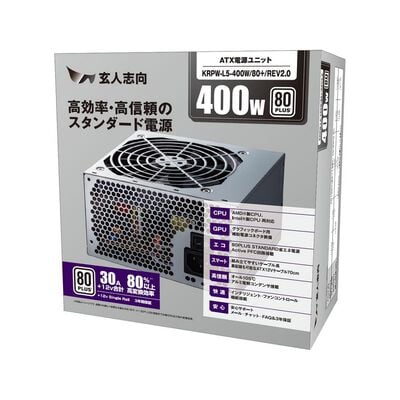 玄人志向  KRPW-L5-400W/80+/REV2.0 (400W) 