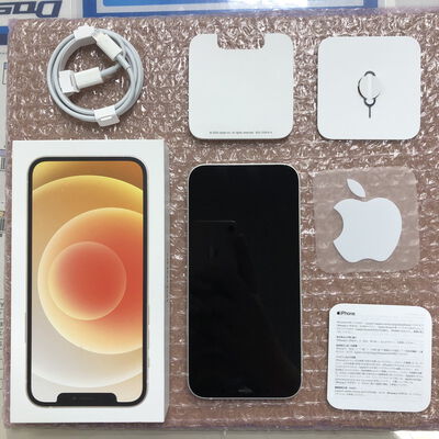【宮崎恒久店】中古  【SIMロック解除済み】【SoftBank】Apple iPhone12 6.1インチ 128GB (ホワイト) MGHV3J/A 155558 