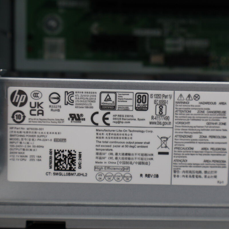 中古 HP HP Pro SFF 400 G9(Intel Core i5 14500/32GB DDR5 (PC5