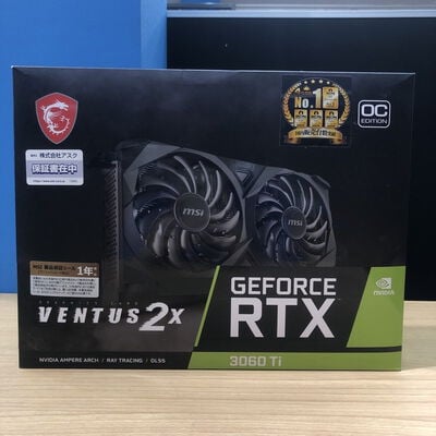 【甲府飯田店】中古  MSI GeForce RTX 3060 Ti VENTUS 2X 8GD6X OC (RTX3060Ti 8GB) 4720002108 