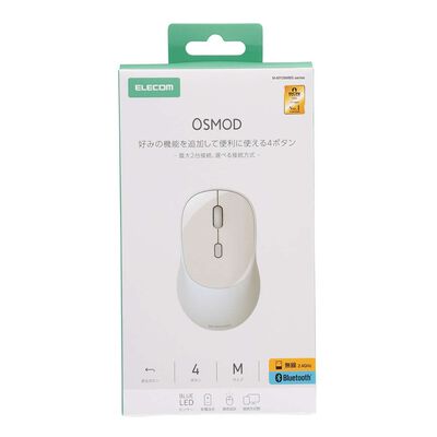 エレコム  M-MY20MBSWH (OSMOD USB無線/Bluetoothマウス[4ボタン/Mサイズ] ホワイト) 