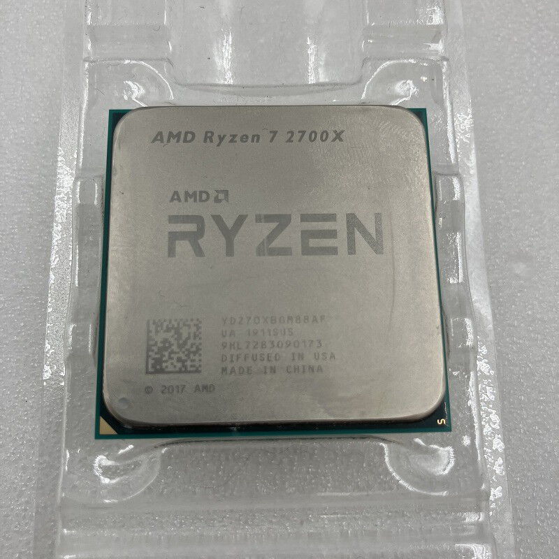 【動作確認済み】AMD Ryzen 7 2700x CPU Amazon.com: AMD Ryzen 7 2700X 3.7 GHz Eight-Core OEM CPU