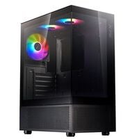ADATA  INVADER X MINI INVADERXMINIMT-BKCWW (ATX ガラス ブラック) 