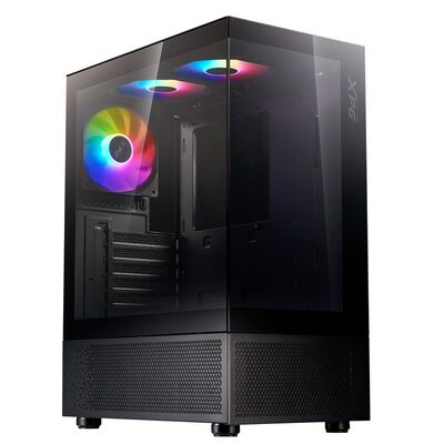 ADATA  INVADER X MINI INVADERXMINIMT-BKCWW (ATX ガラス ブラック) 