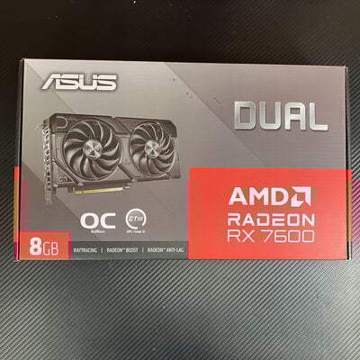 【富士青葉店】中古  ASUS DUAL-RX7600-O8G-EVO (RX7600 8G) 5070001322 