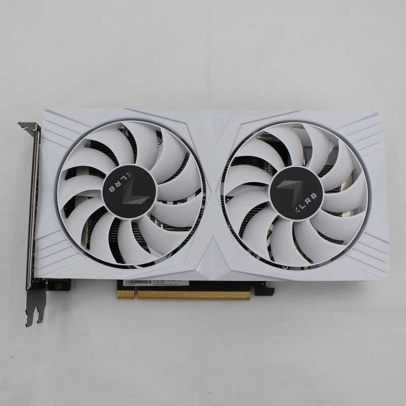 中古 PNY GeForce RTX 4060 8GB XLR8 Gaming OC DUAL FAN White
