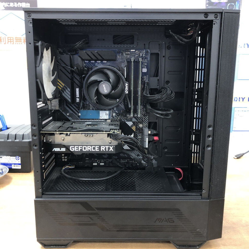 中古 自作PC (Ryzen 5 5600X/16GB/SSD240GB+1TB/HDD2TB/RTX3060 12GB
