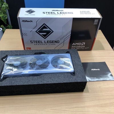 【甲府飯田店】中古  ASRock RX9070XT SL 16G Steel Legend 16GB (RX9070XT 16G) 176937 