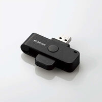 エレコム  接触式ICカードリーダライタ 直挿しタイプ 黒 MR-ICD102BK 