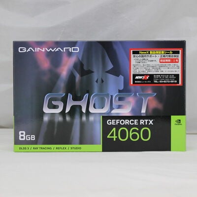 中古  GAINWARD GeForce RTX 4060 Ghost NE64060019P1-1070B-G（RTX4060 8GB） 3480033712 