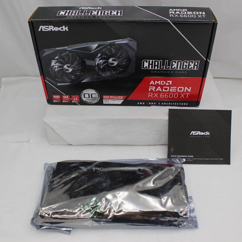 中古 ASRock Radeon RX6600XT Challenger D 8GB OC (RX6600XT 8GB