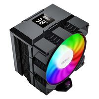 AINEX  G-130BK (92mmファン&温度LCD搭載 Intel&AMD用 CPUクーラー ブラック) 